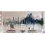 Décalcomanie murale Mountain City, horizon urbain, vinyle, décoration de bureau moderne, 674MV-1417664363