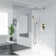 Modern Wall-Mounted Rain Shower System with Air Injection Technology