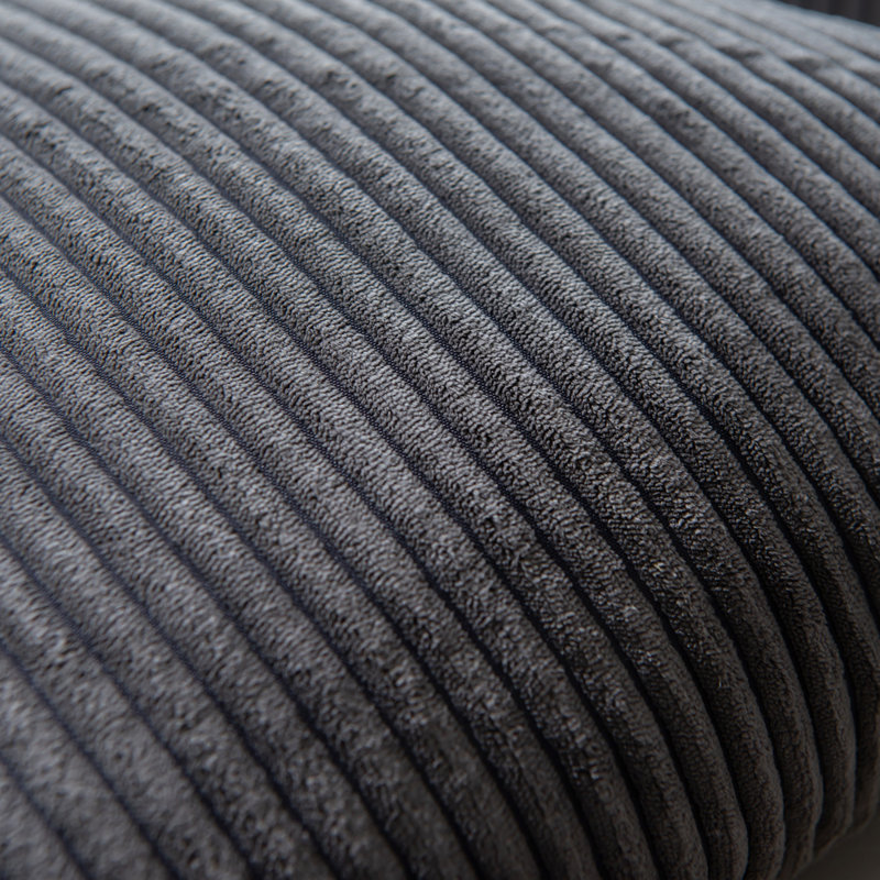Alhakim Square Scatter Cushion Cover, Dark Grey