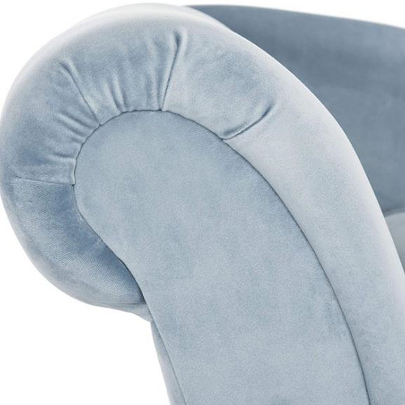 Chaise simple en velours moderne