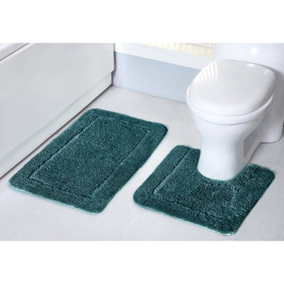 Mayfair Micro Fibre Anti Slip Bath Mat Set