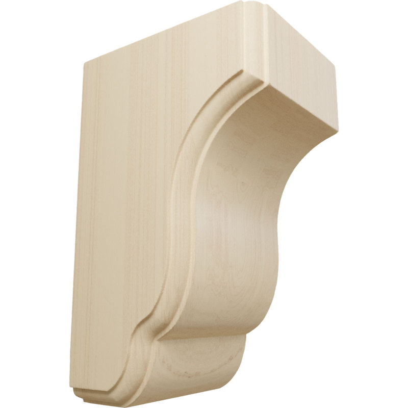 Charleston Corbel, Hévéa, H 6,5 po x l 3,5 po x P 4 po