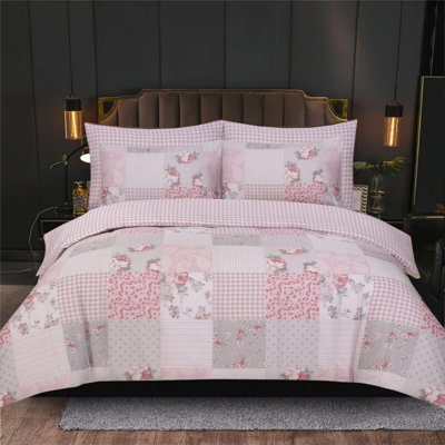 Cotton Blend Striped Duvet Cover Set