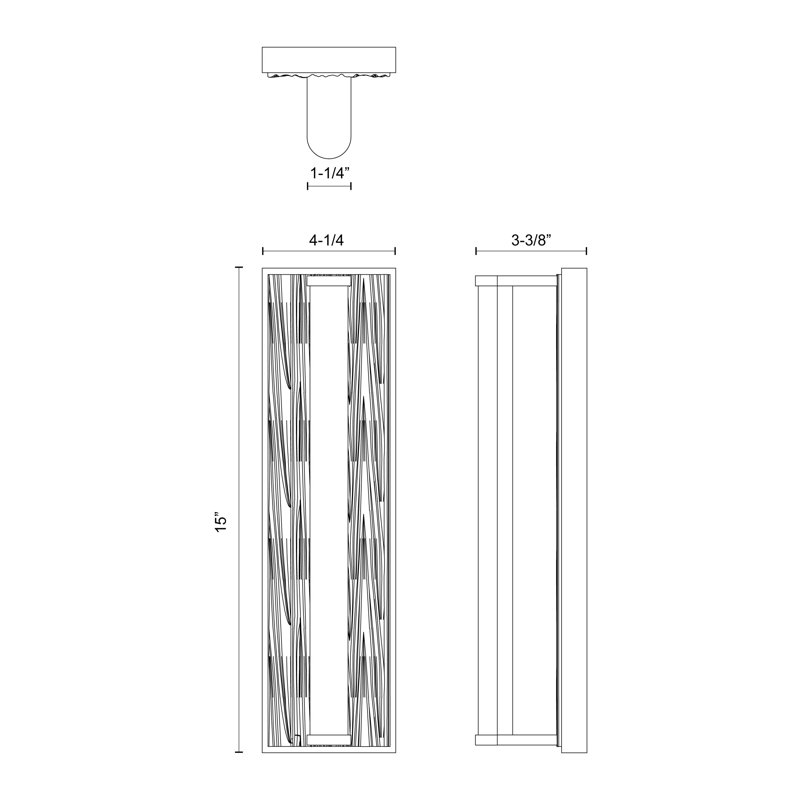 Kensington 1 - Light LED Bath Sconce, Urban Bronze