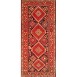 Antique One-of-a-Kind Rectangle 5'1" X 10'5" Hand Knotted Area Rug