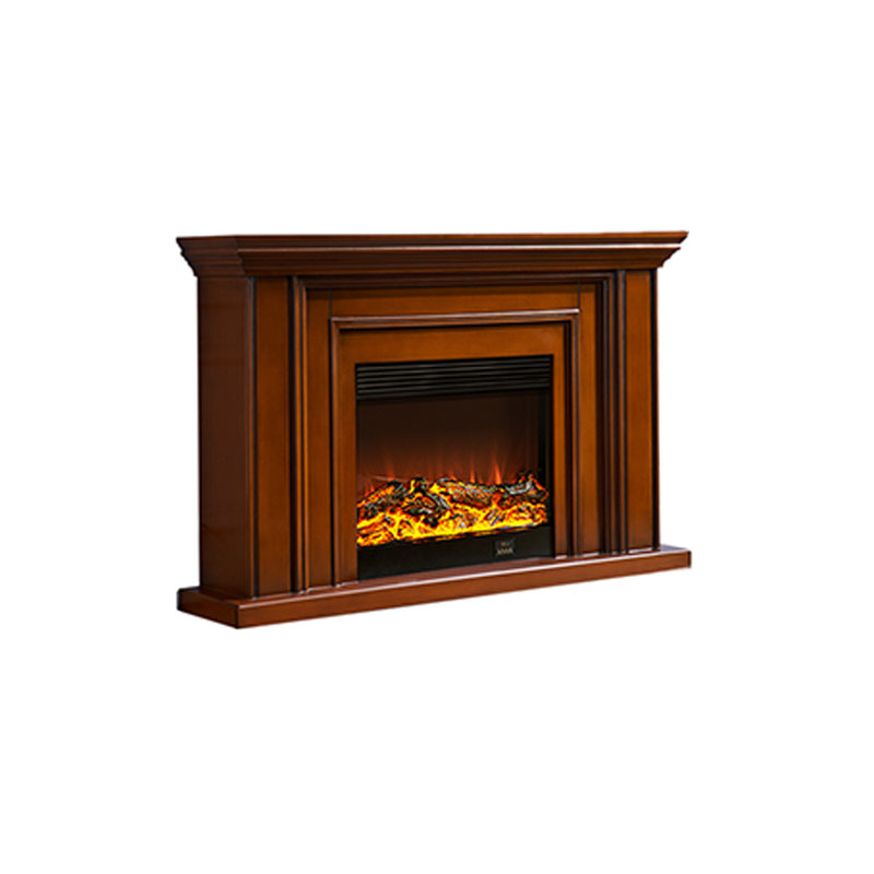 Meuble télé American Fireplace, Brun