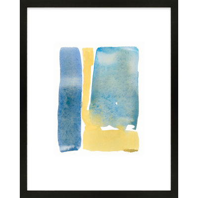 Blue Yellow Wash Painting by Jacques Pilon