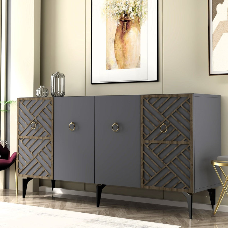 Olivia 150cm Console Table, Grey