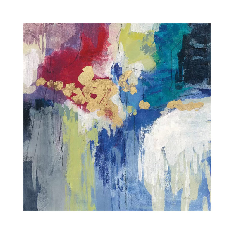 «Sparkle Abstract III» par Silvia Vassileva - reproduction, Toile tendue, H 26 po x l 26 po x P 1,5 po, Aucun mat