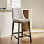 Upholstered Counter Stool with Solid Wood Legs-119721201-119721199