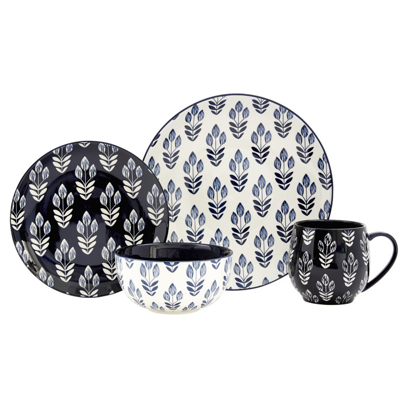 Ensemble de vaisselle 16 pièces Tammy Blue