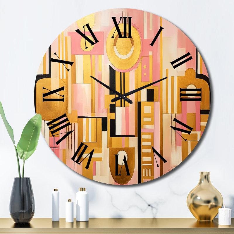 Horloge murale en métal, H 29 po x l 29 po