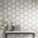 Off White Grey Silver Trellis Honeycomb Hexagon Lines Pattern Wallpaper 3d