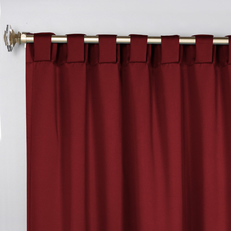 Rideaux obscurcissant et passe-tringle Levatt Classic, Sangria, 52" W x 96" L