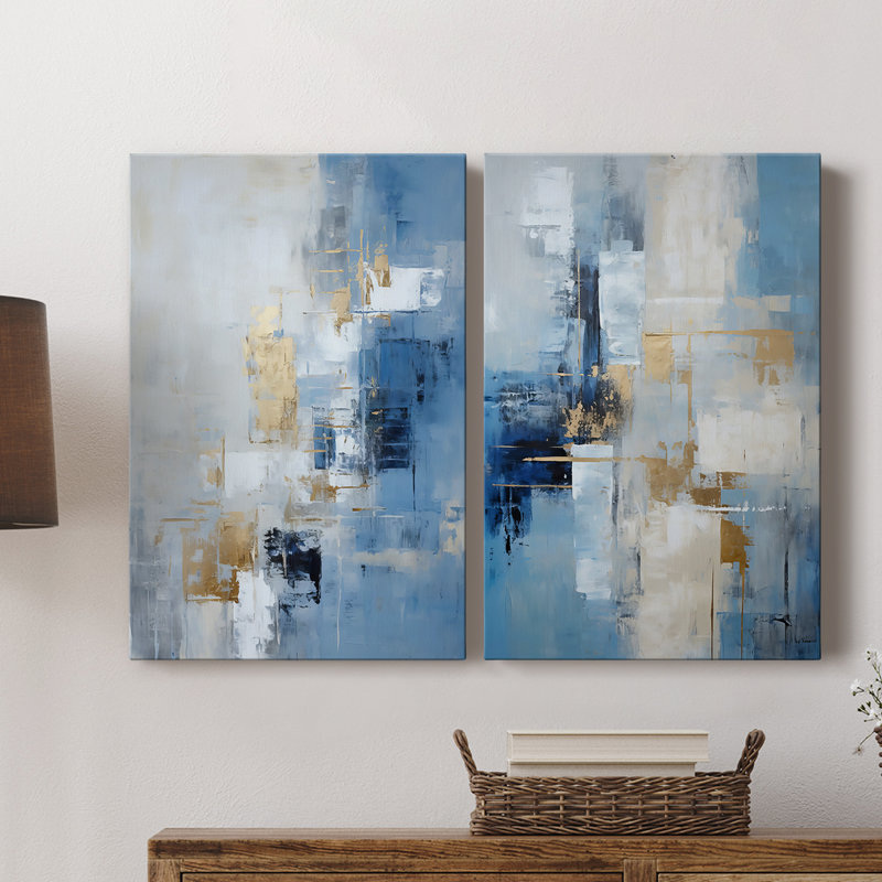 ABSTRACT Series Dxxvi - Toile tendue avec châssis de qualité supérieure - Prêt à être accroché