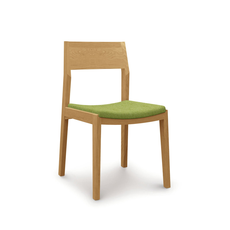 Iso Side Chair, Natural Oak, Canvas Natural Sunbrella Canvas
