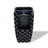 XBrand 23.8'' H Black Decorative Outdoor Water Fountain with LED Light and Integrated Planter