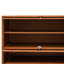 10-layer Rectangular Freestanding Bamboo Shoe Cabinet with Doors-346620189