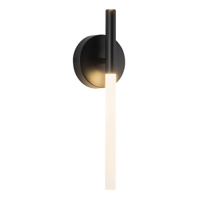 Jeanie 18-in Matte Black dimmable LED Wall Sconce