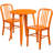 Alston Metal Indoor/Outdoor 3 Piece Dining Set-24678567