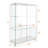 Tempered Glass Display Cabinet, 12 - Color Led, Easy To Assemble, Storing Ornaments Adjustable