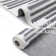 Tapis à rayures en polyester gris Kryska