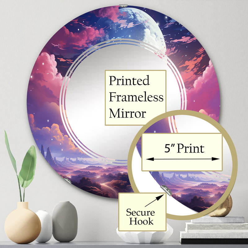 Miroir mural Purmerend, 24 po x 24 po
