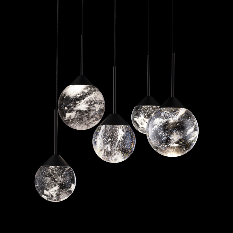 Quest 5 - Light LED Pendant, Black