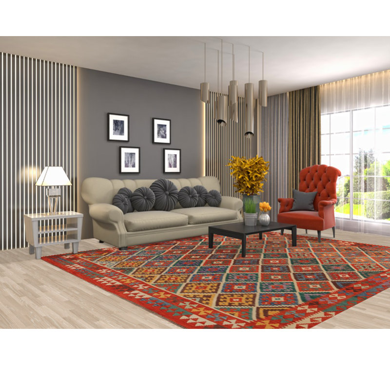 Tapis style sud-ouest kilim 8 x 10