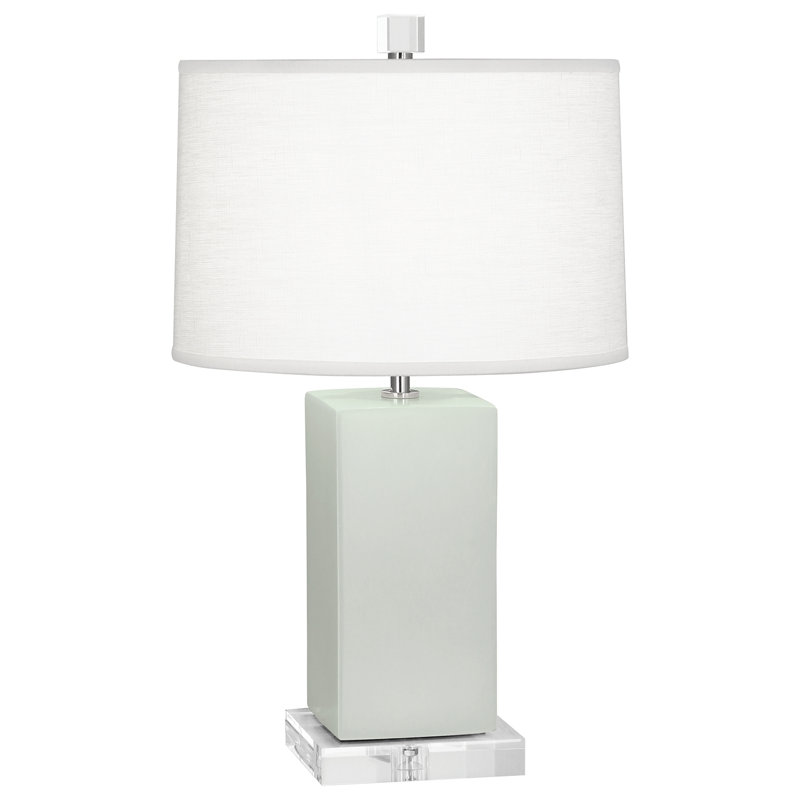 Harvey Table Lamp, 19.13" H x 11.5" W x 11.5" D, Celadon