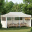 Vidaxl Foldable Tent Pop-Up With 4 Side Walls Outdoor Party Tent Garden Gazebo-125169127