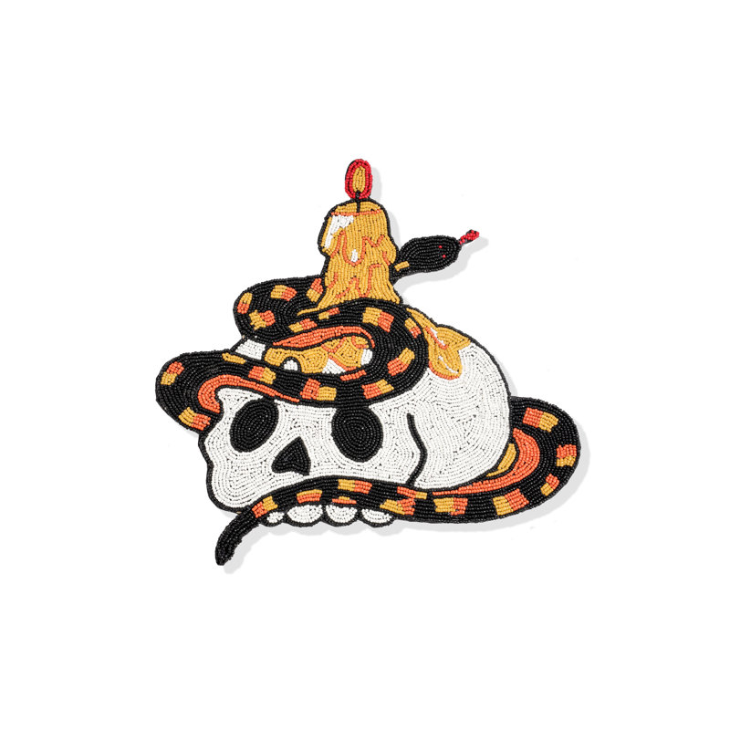 Napperon Serpent et crâne