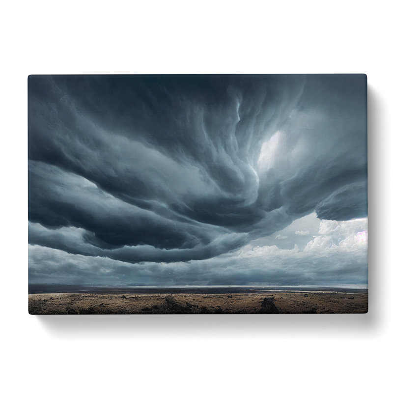 Moody Storm Clouds - Wrapped Canvas Print