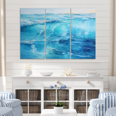 Art mural côtier sur toile, vagues turquoise - Rademacher