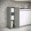 Armoire à papier hygiénique en coin gris à 3 niveaux avec ouverture pour papier hygiénique - Rangement pour salle de bain Modern Country-959535507