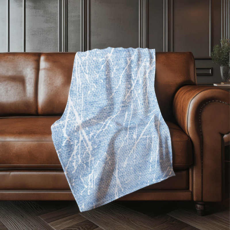 Jeté Sherpa ASB628, Bleu