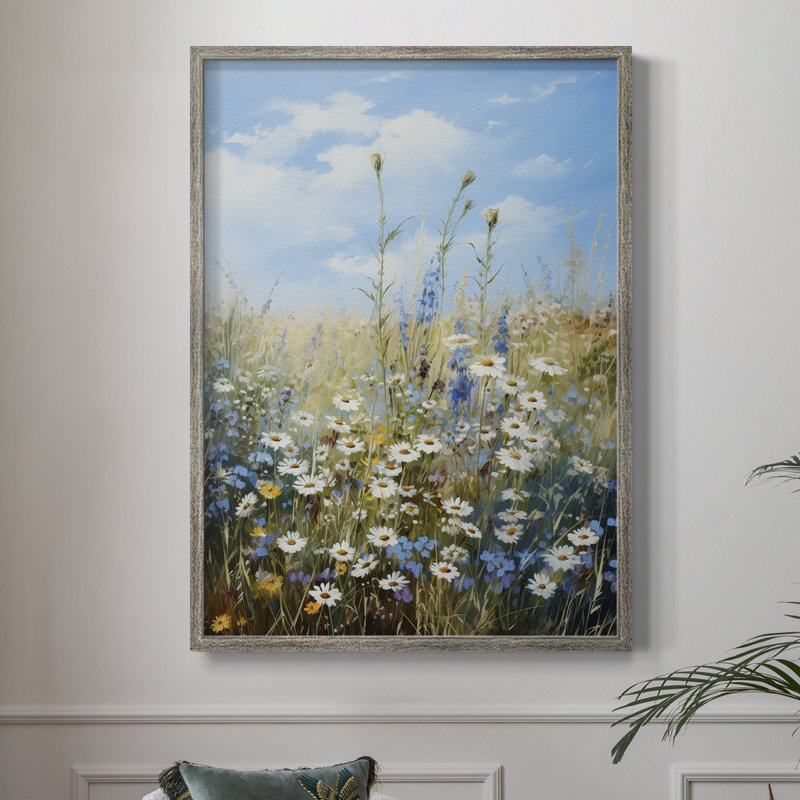 Reproduction encadrée FLORAL Series XVII - bois massif, H 11 po x l 9 po
