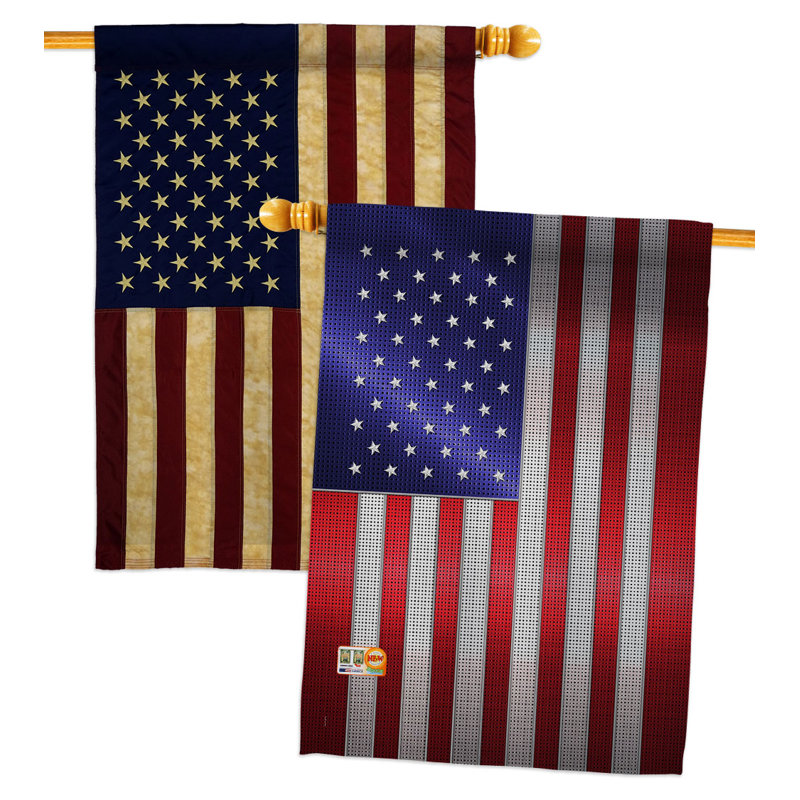 Drapeau de maison en acier 3 pi 3 po x 2 pi 3 pi Steel of Pride