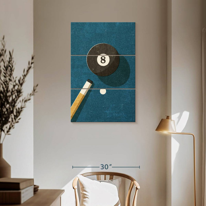 Balle de billard Senne 8, H 57 po x l 36 po
