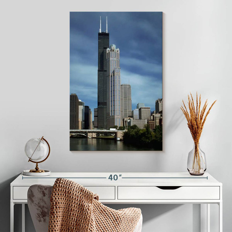 Aime Sears Tower Now Willis Tower, H 30 po x l 20 po