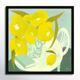 Yellow Flowers And Lemon Painting by StudioM