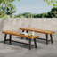 Ensemble de 2 bancs d'extérieur en bois Urso-851465404-851465407