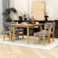 Ensemble repas avec 4 chaises rembourrées-2039450356