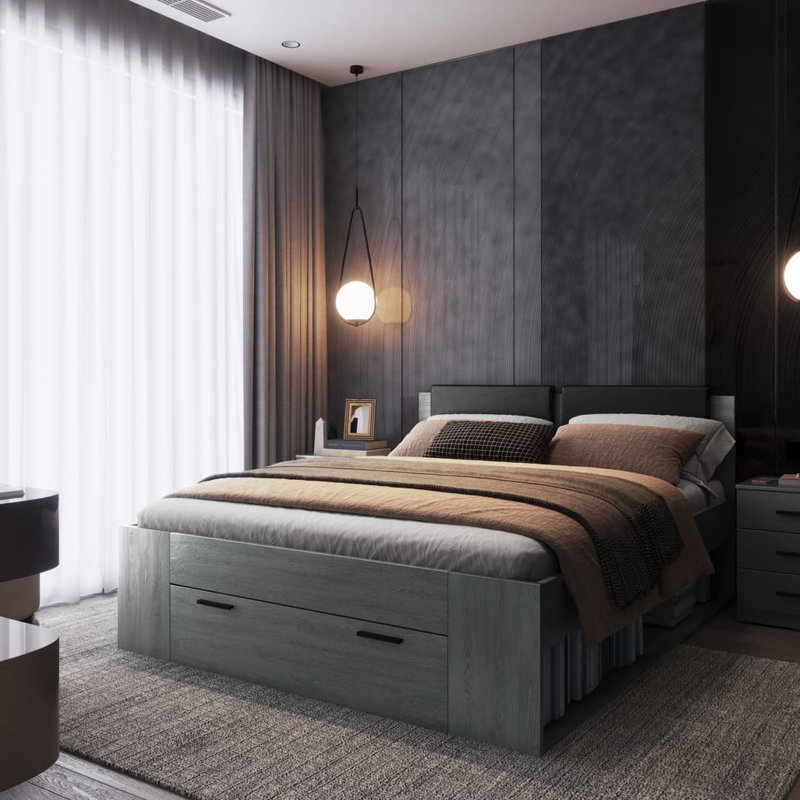 Canham Bed, European Kingsize (160 x 200 cm)