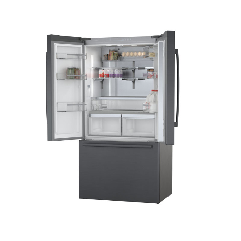 800 Series Bosch 36" Counter Depth 20.8 cu. ft. Smart ENERGY STAR French Door Refrigerator with Flex Bar