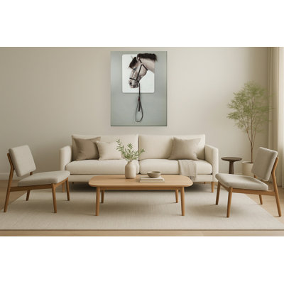 Equine Elegance Frameless Canvas Wall Art w/ Hair - 36" x 48"