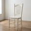 Ensemble de table à manger rectangulaire 7 pièces en bois d'hévéa blanc lin