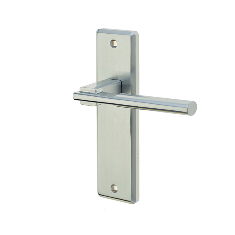 Delta Euro Door Handle, Satin Chrome