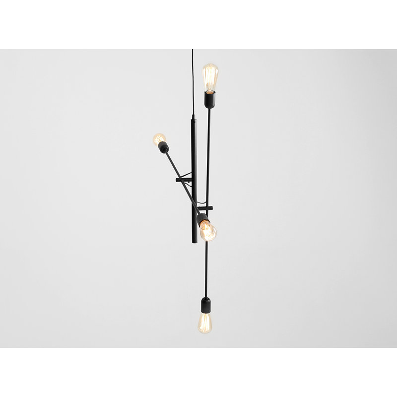 Allegra 4 - Light Unique/Statement Pendant, Black