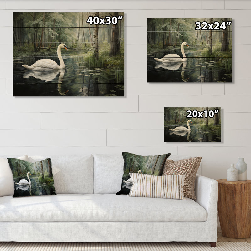 Forest Sawns In Shadows II sur impression sur bois, H 30 po x l 40 po x P 0,78 po